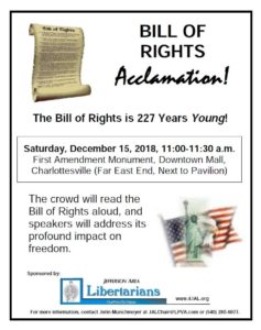 Charlottesville Bill of Rights Day 
