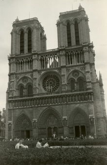 Notre Dame cathedral Paris April 1987 by Rick Sincere