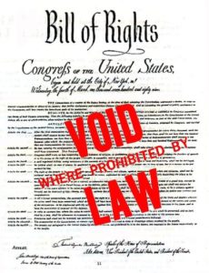 bill of rights void where prohibited by law