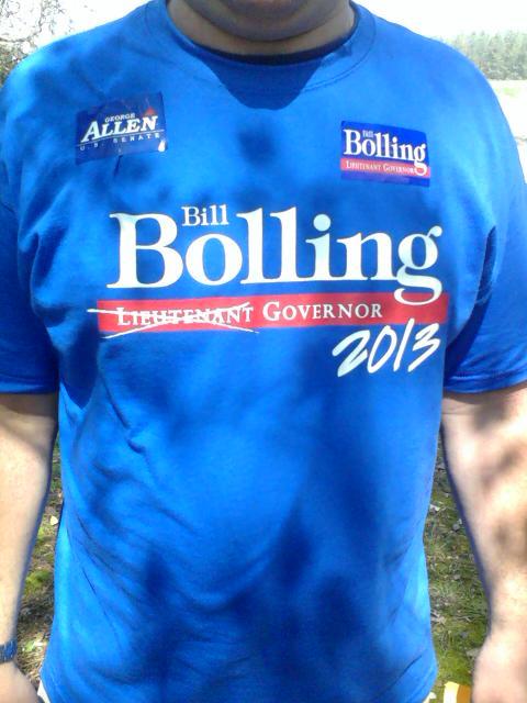 Bill Bolling for Governor T-Shirt